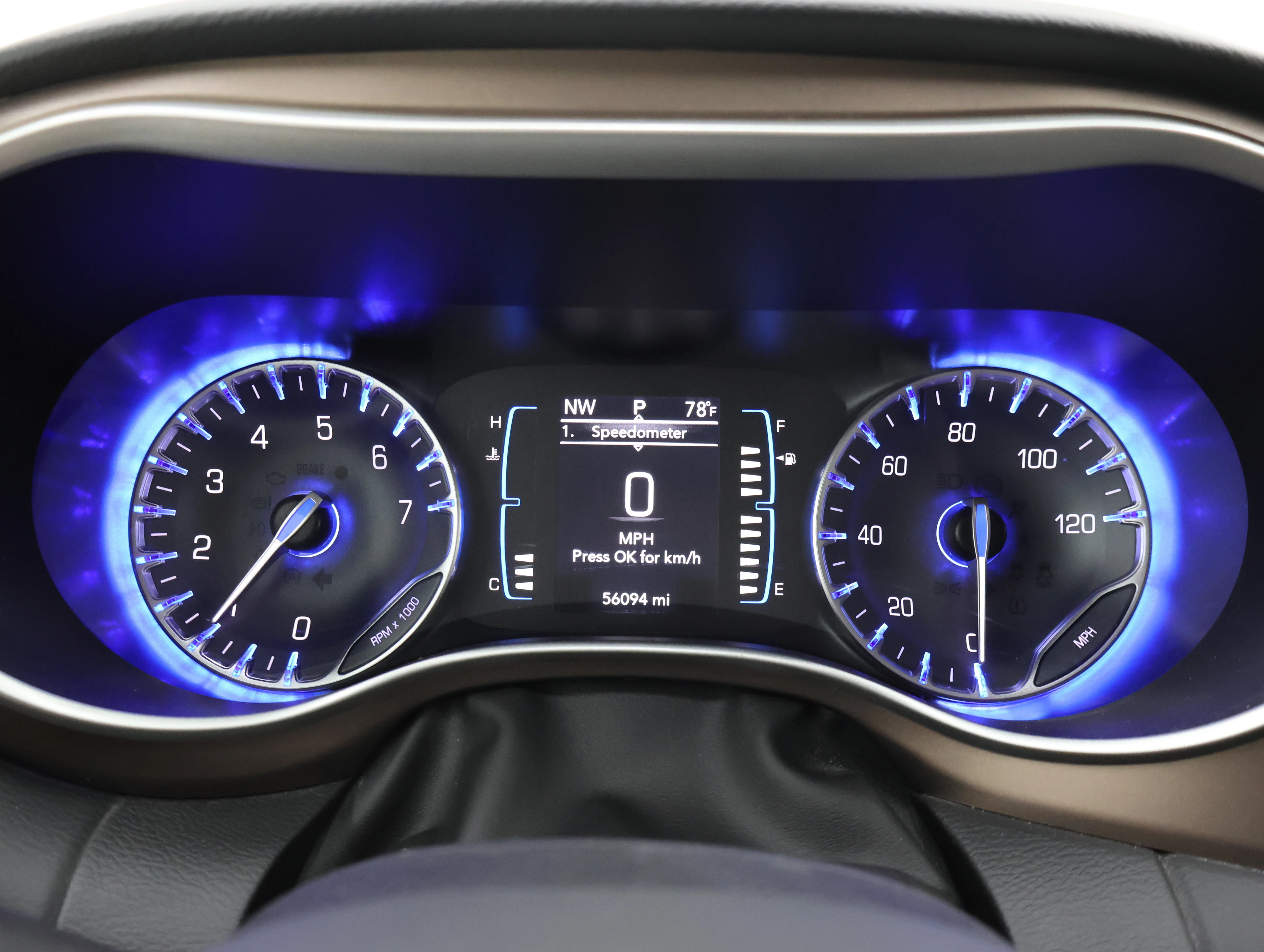 Used 2017 Jazz Blue Pearlcoat Chrysler Touring L image 11