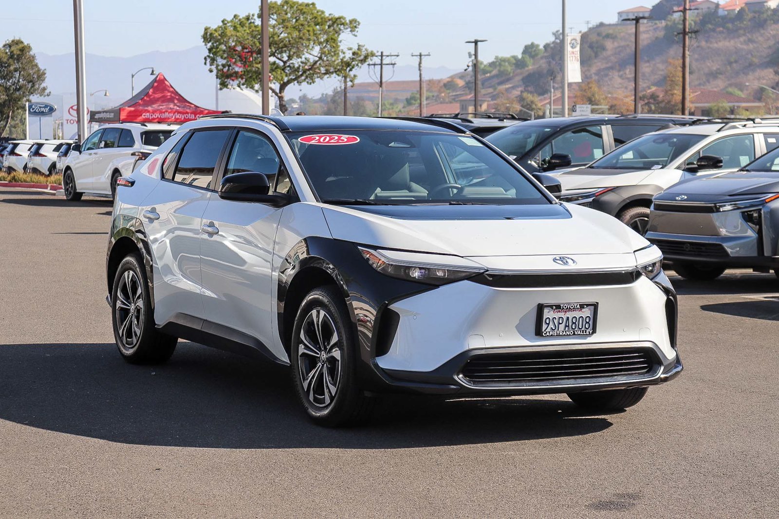 Certified 2025 Toyota bZ4X XLE with VIN JTMAAAAA6SA055726 for sale in San Juan Capistrano, CA