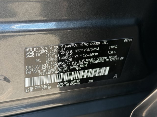 Used 2024 Gray Toyota Hybrid XSE image 27