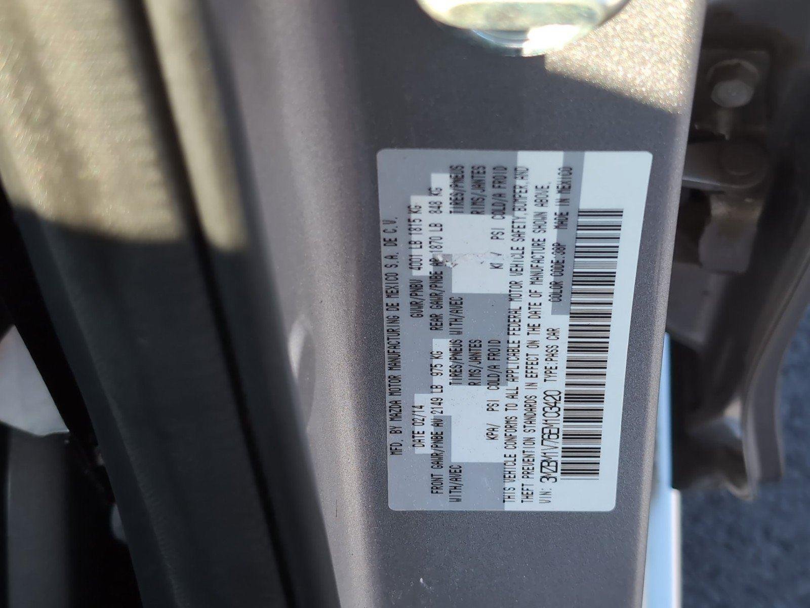 Used 2014 Liquid Silver Metallic Mazda i Touring image 13