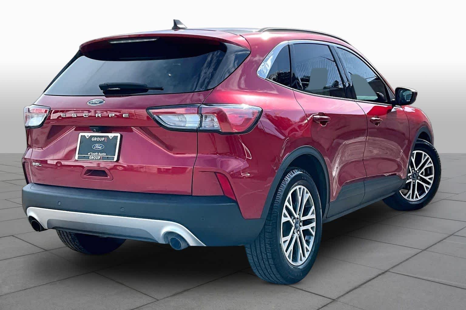 Used 2021 Rapid Red Metallic Tinted Clearcoat Ford SEL image 7