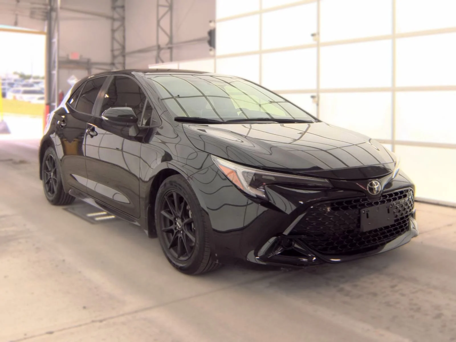 Used 2024 Midnight Black Metallic Toyota SE image 2
