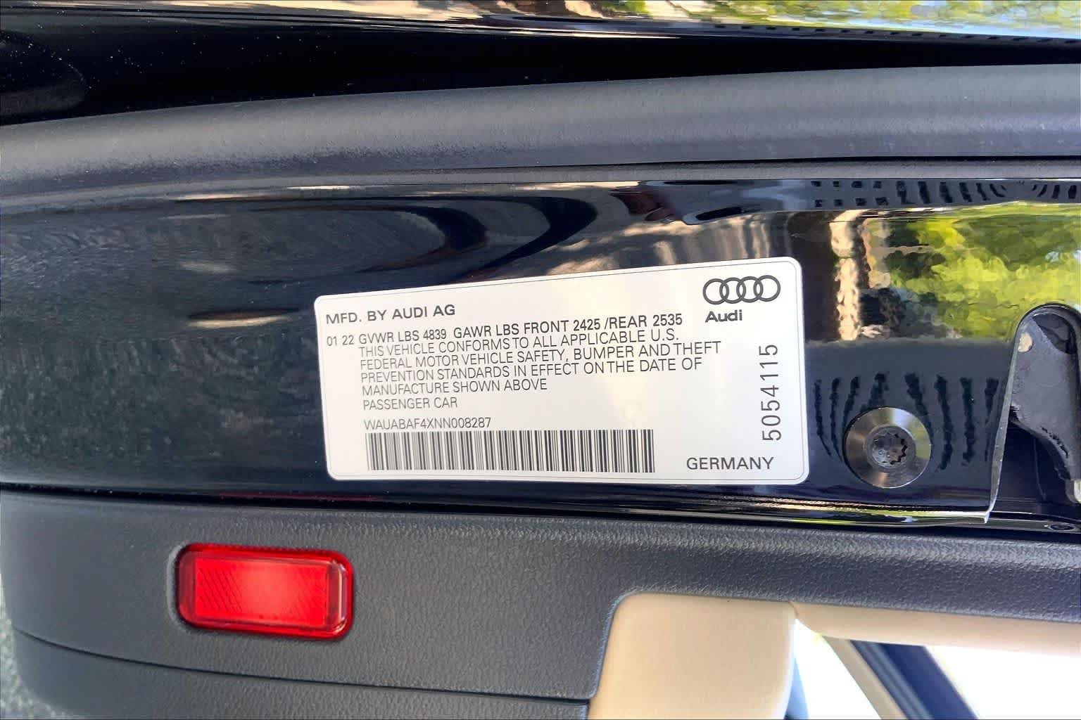 Used 2022 Brilliant Black Audi Premium image 31