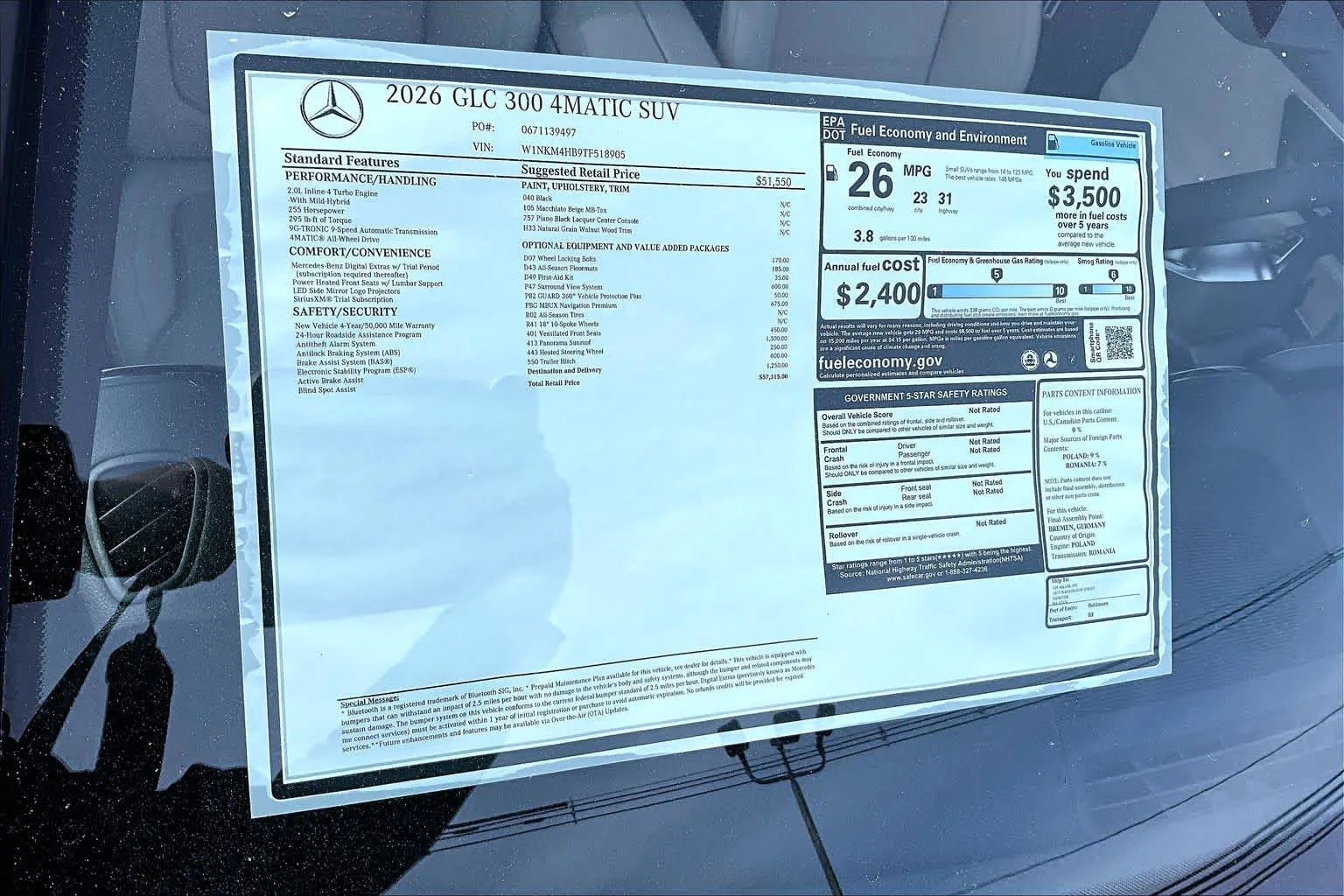 New 2026 040/Black Mercedes-Benz GLC 300 image 17