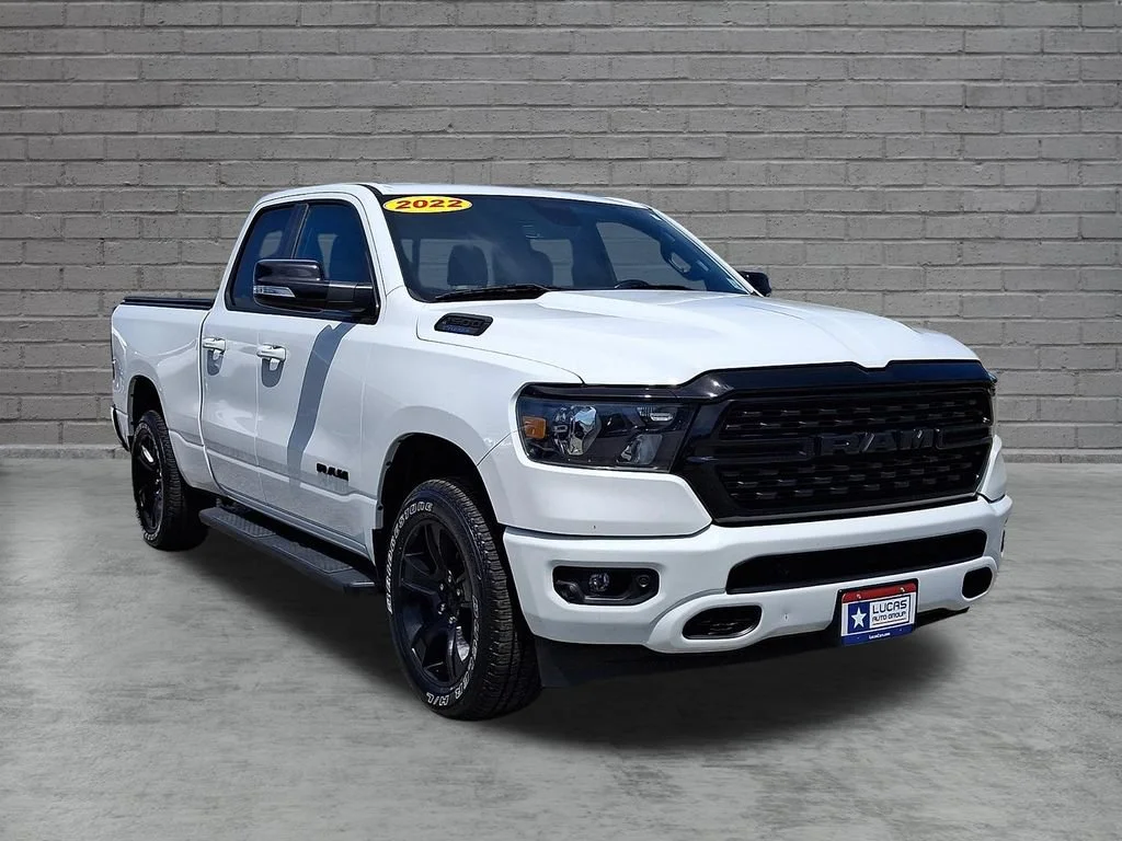 Used 2022 Bright White Clearcoat Ram Big Horn image 2
