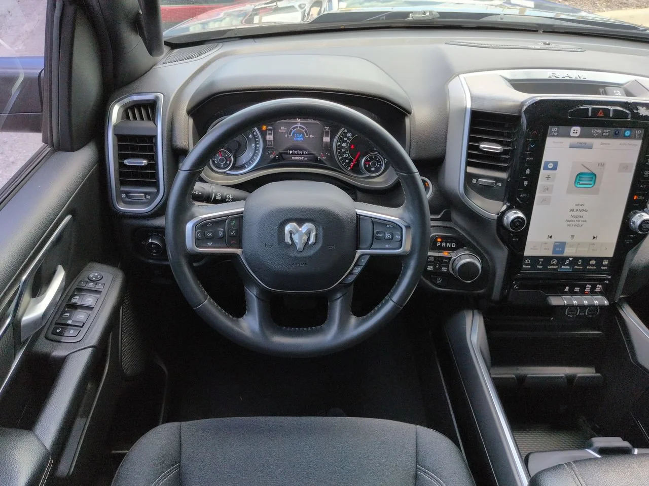 Used 2024 Granite Crystal Metallic Clearcoat Ram Big Horn image 16