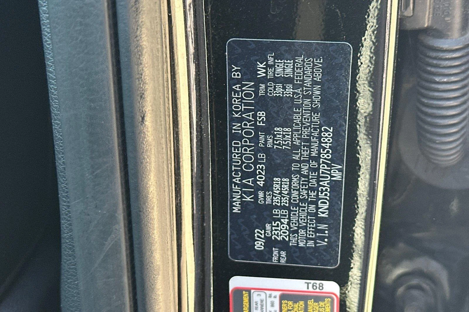 Used 2023 Fusion Black Kia GT-Line image 30