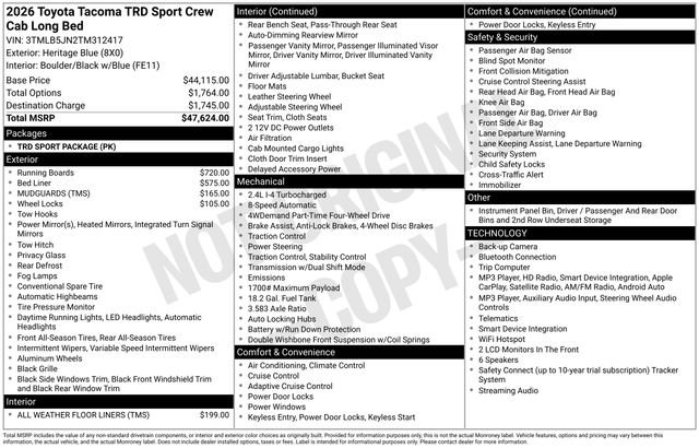 New 2026 Heritage Blue Toyota  TRD Sport image 32