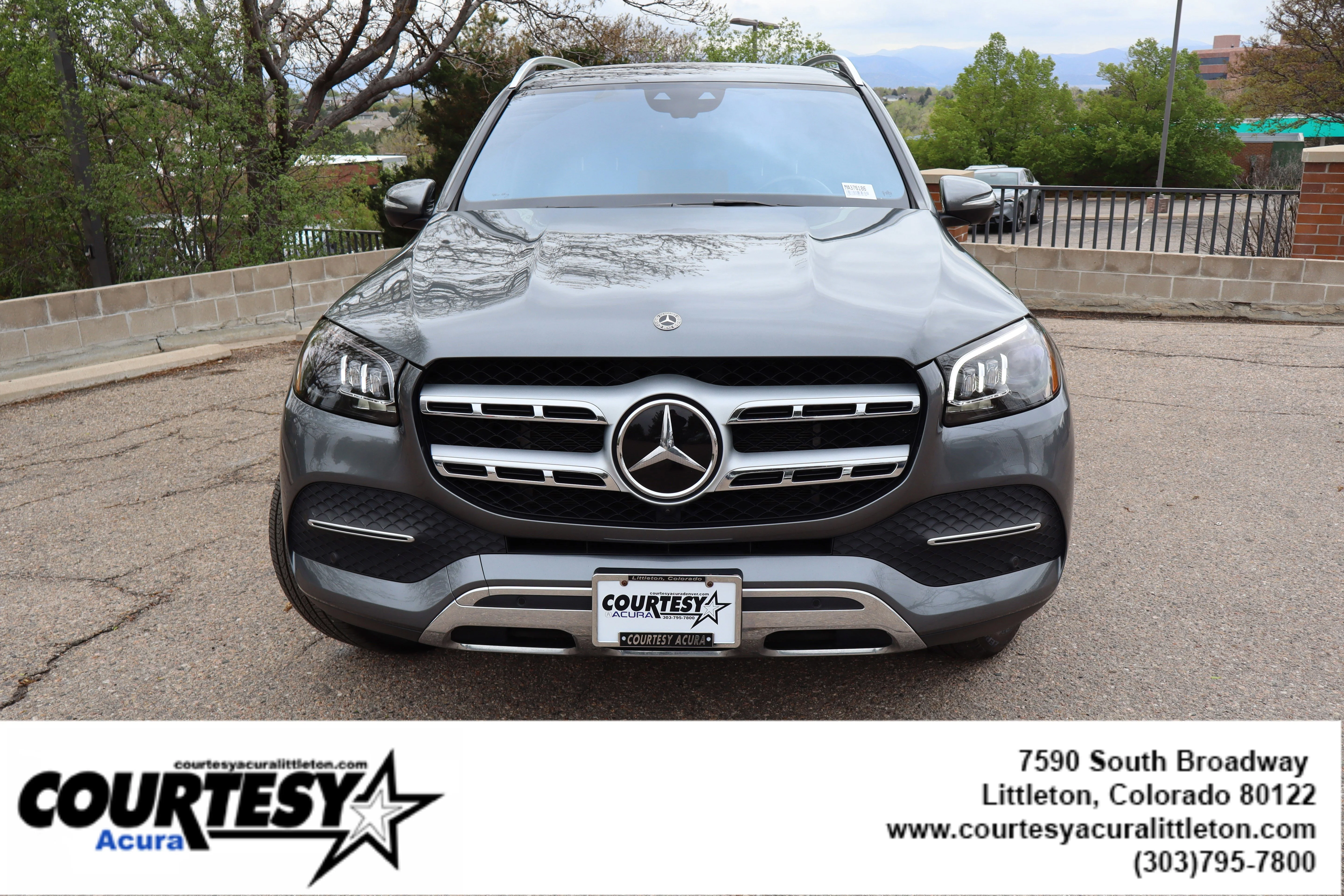 Used 2021 Gray Mercedes-Benz GLS 450 image 2