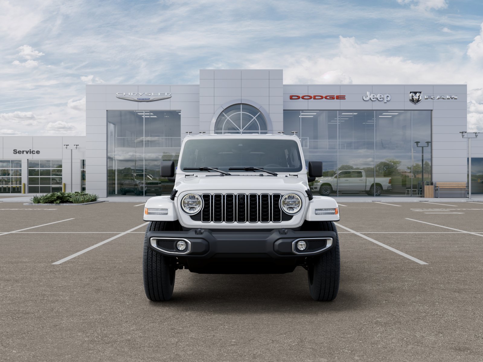 New 2026 Bright White Clear-Coat Exterior Paint Jeep Sahara image 15