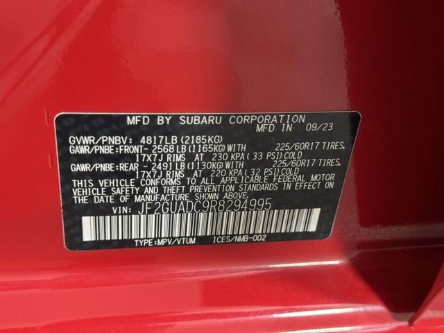 Certified Used 2024 Pure Red Subaru Premium image 23