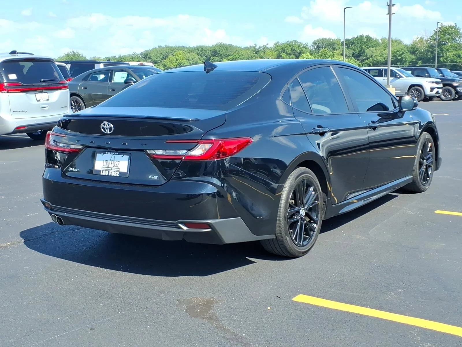 Used 2025 Midnight Black Metallic Toyota SE image 28