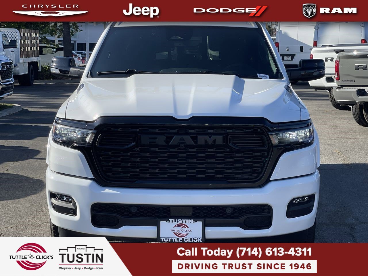 New 2026 Bright White Clear-Coat Exterior Paint RAM Big Horn image 2