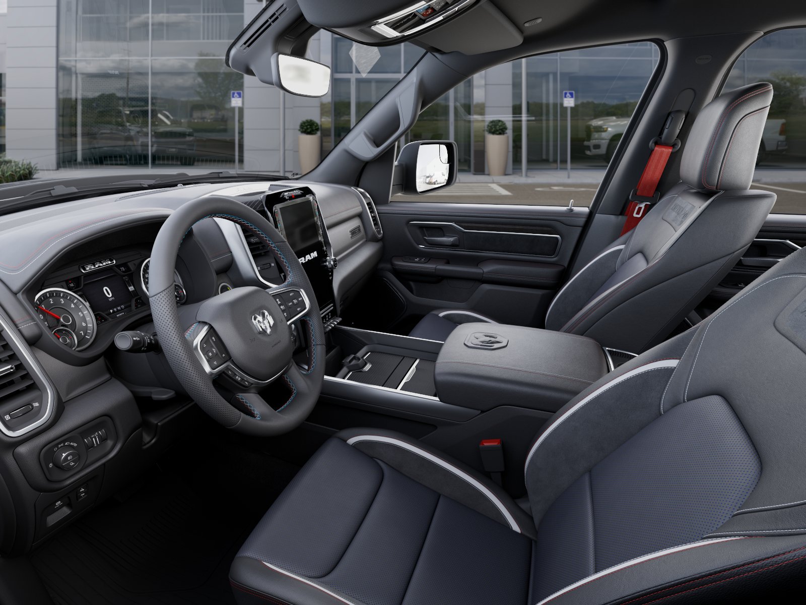 New 2026 Bright White Clear-Coat Exterior Paint RAM Laramie image 54