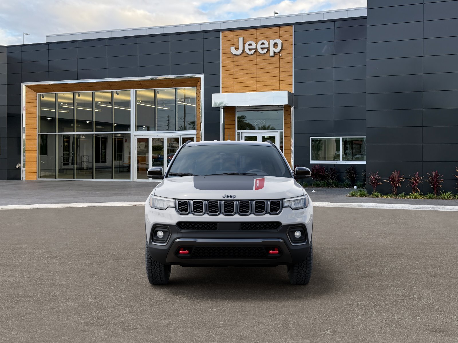 New 2026 Bright White Clear-Coat Exterior Paint Jeep Trailhawk image 38