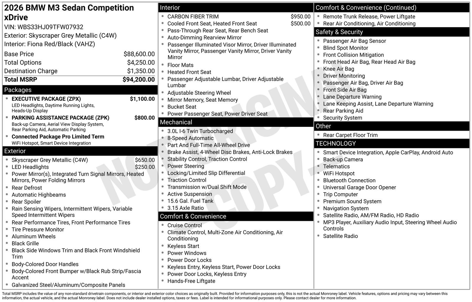 Certified Used 2026 Gray BMW Competition image 7
