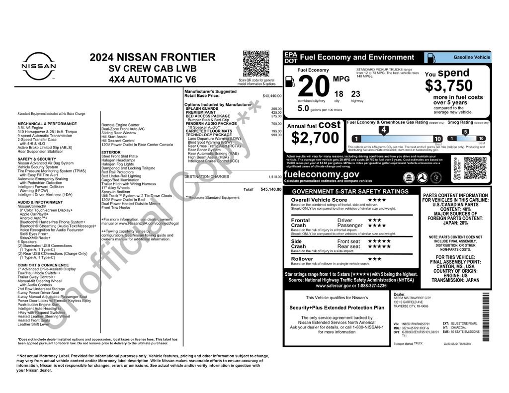Used 2024 Blue Nissan SV image 11