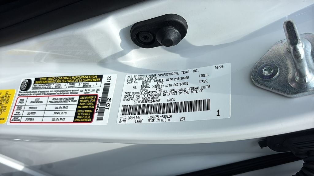 New 2026 Wind Chill Pearl <sup>1</sup> Toyota Tundra 1794 Edition image 38