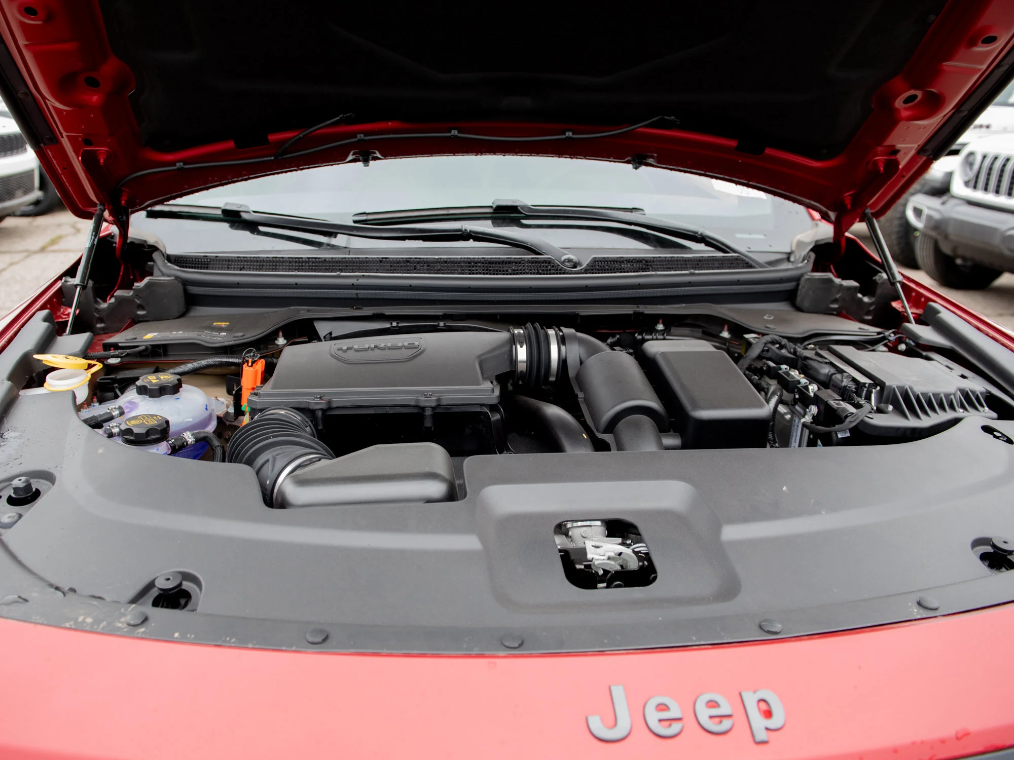 New 2026 Red Jeep Limited* 4x4 Hybrid, Panoramic Sunroof, Heated Leather Seats, Remote Start image 8