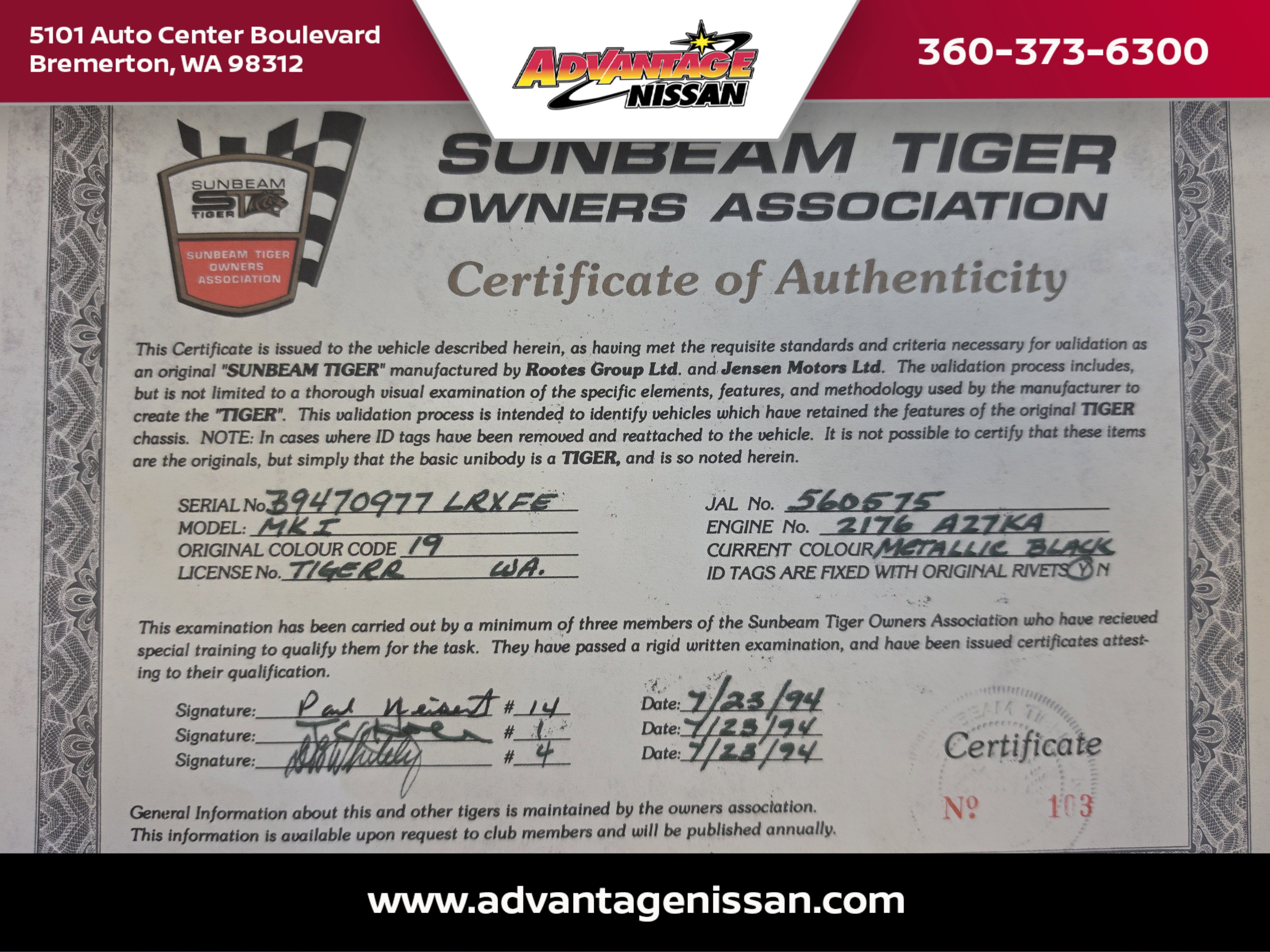 Used 1965 Black Sunbeam Mark 1 image 27