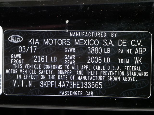 Used 2017 Aurora Black Kia LX w/ Popular Pkg image 31