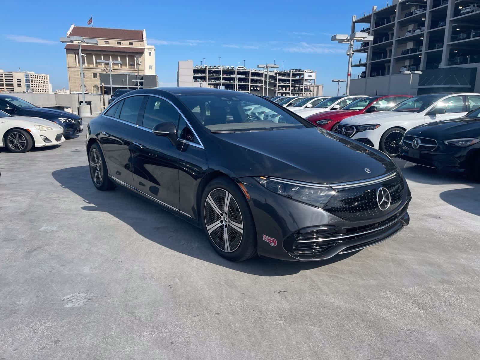 Certified Used 2023 Graphite Grey Metallic Mercedes-Benz EQS 450+ image 2