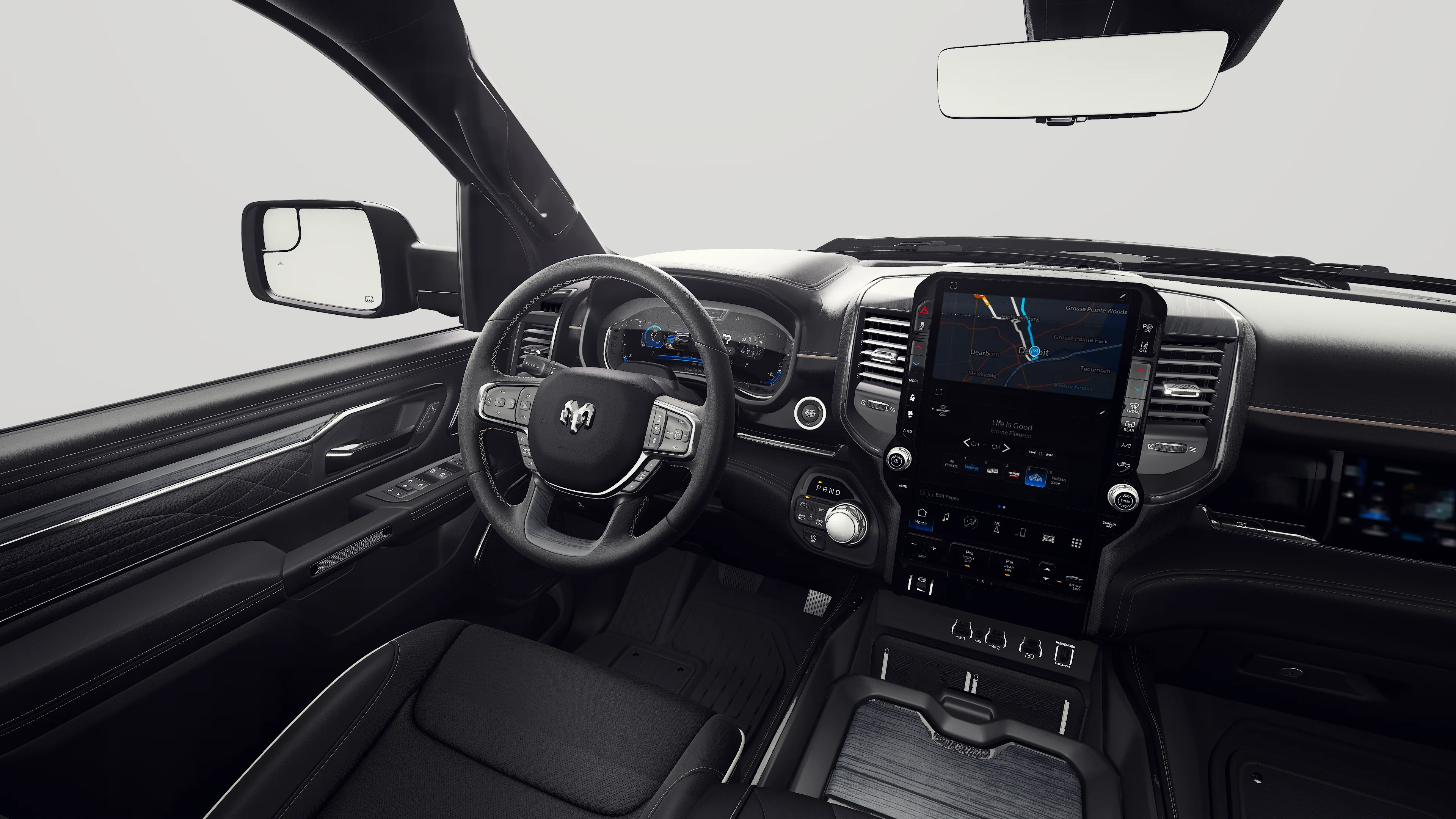 New 2027 Diamond Black Crystal Pearl-Coat Exterior Paint RAM Limited image 34