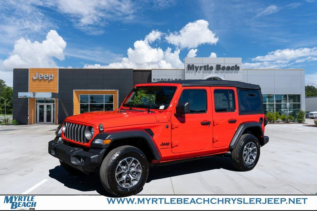 New 2026 Firecracker Red Clear-Coat Exterior Paint Jeep Sport S image 1