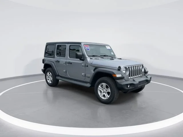Used 2020 Silver Jeep Unlimited Sport S image 1