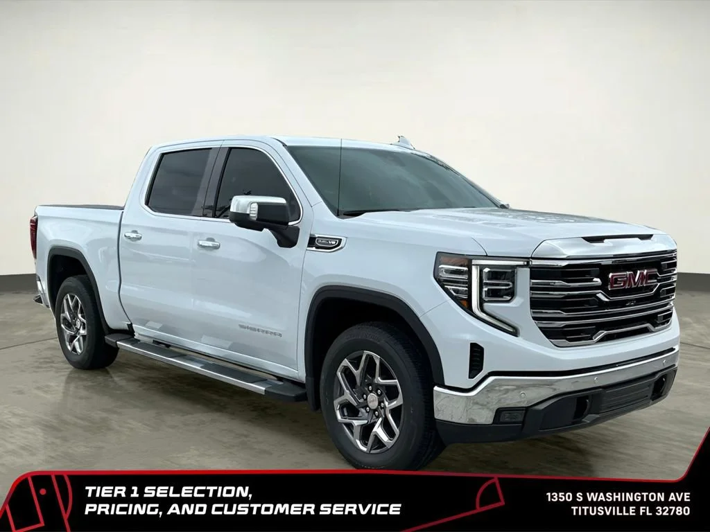 New 2026 Glacier White Tricoat GMC SLT image 11