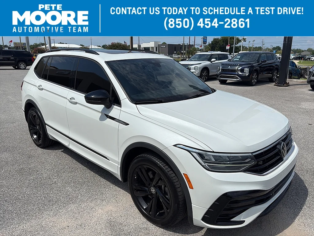 Used 2024 Opal White Pearl Volkswagen 2.0T SE R-Line Black FWD image 1
