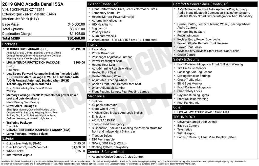 Used 2019 Quicksilver Metallic GMC Denali image 59