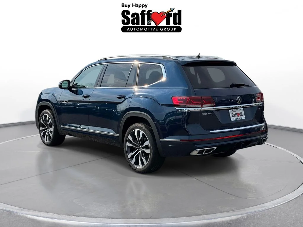 Used 2022 Blue Volkswagen 3.6L V6 SEL Premium R-Line image 6