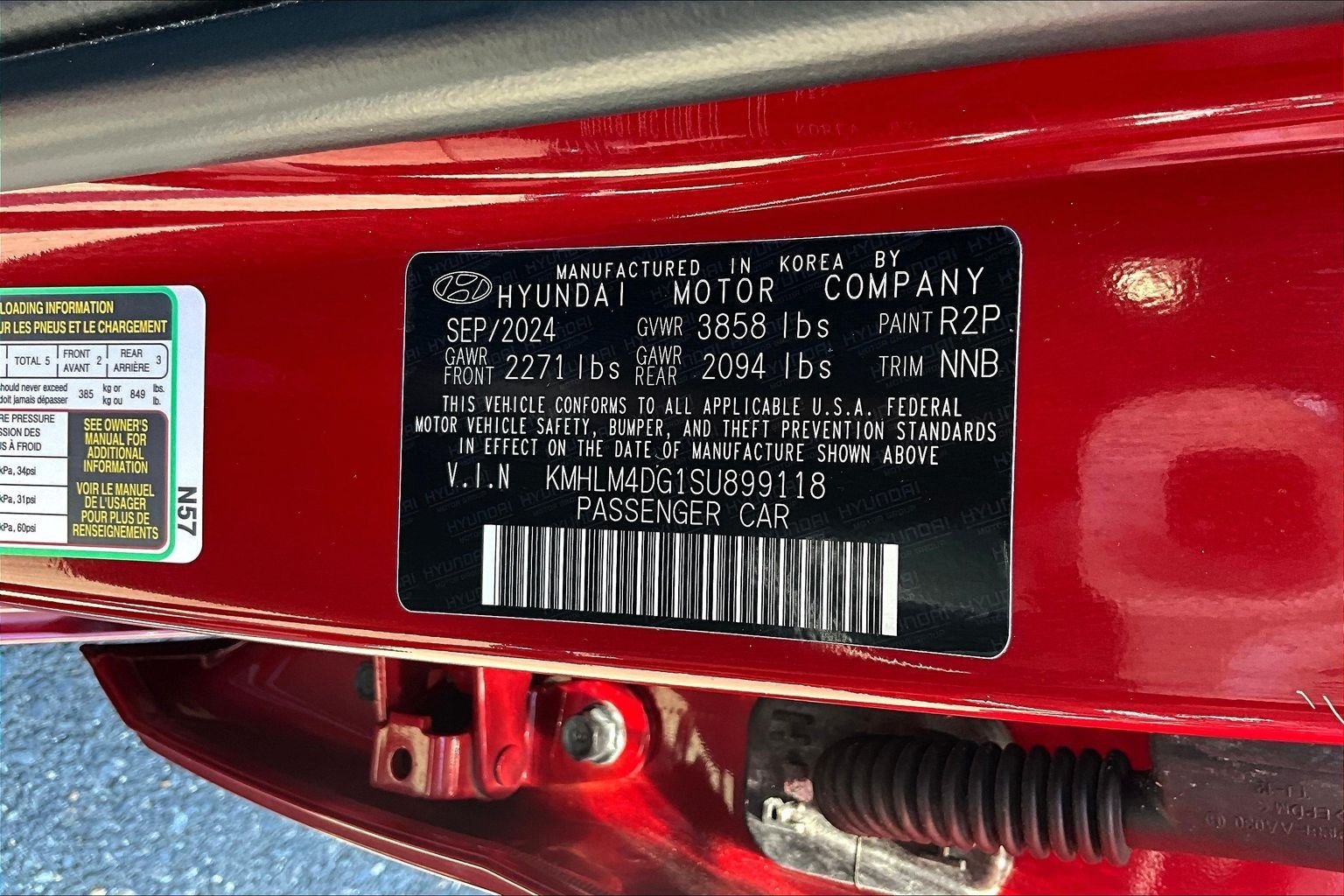 Certified Used 2025 Red Hyundai SEL Sport image 21