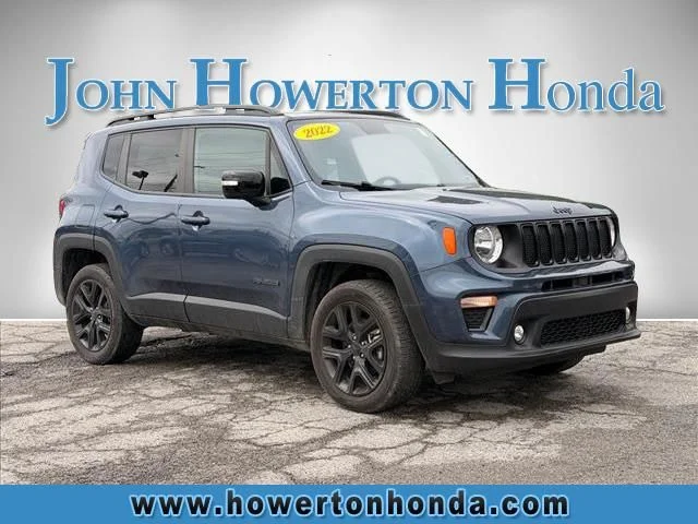 Used 2022 Blue Jeep Altitude image 1