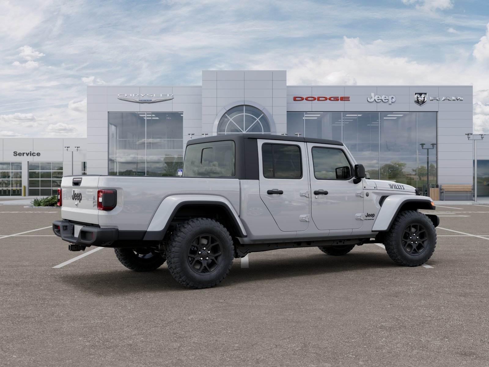 New 2025 Bright White Clear-Coat Exterior Paint Jeep Willys image 49