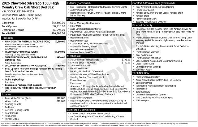 2026 Chevrolet Silverado 1500 High Country - Photo 25