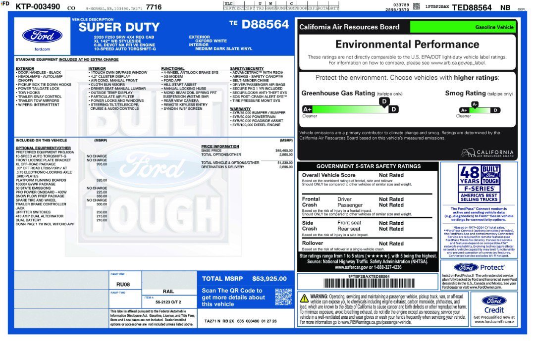 New 2026 Oxford White Ford XL image 11