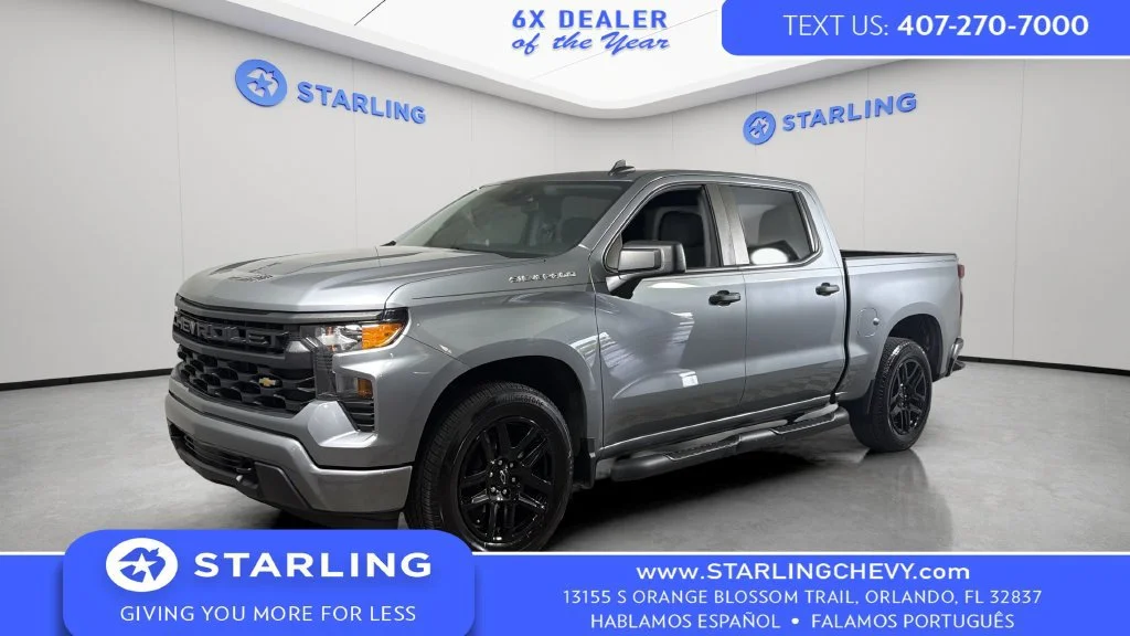 Used 2024 Sterling Gray Metallic Chevrolet Custom image 1