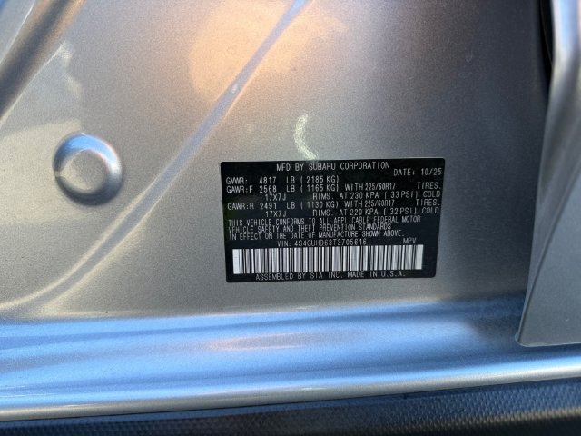 Certified Used 2026 Ice Silver Metallic Subaru Premium image 25
