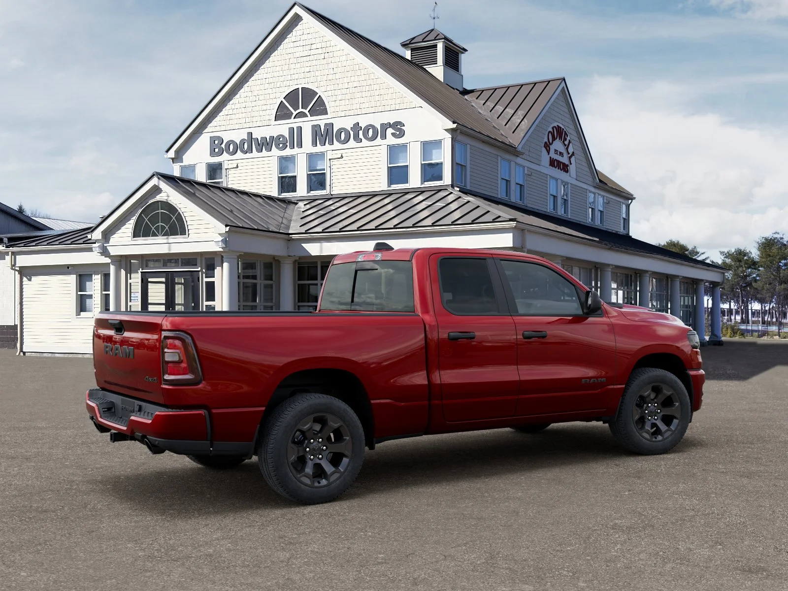New 2026 Molten Red Pearlcoat RAM Express Quad Cab 4x4 6