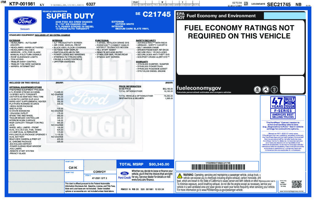 Used 2025 White Ford XL image 24