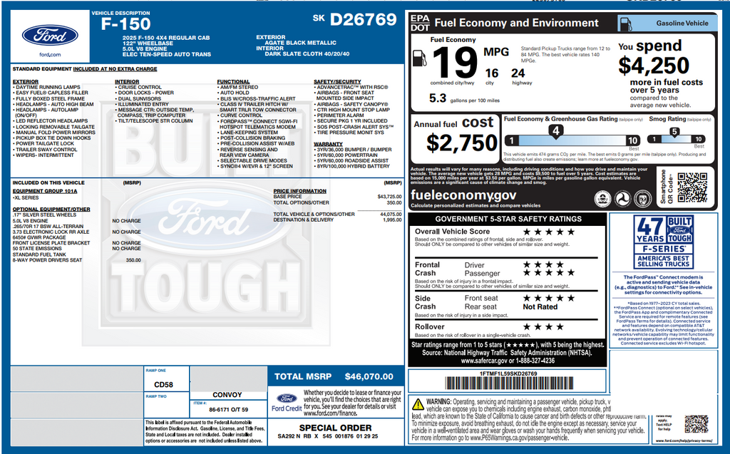 Used 2025 Black Ford XL image 4