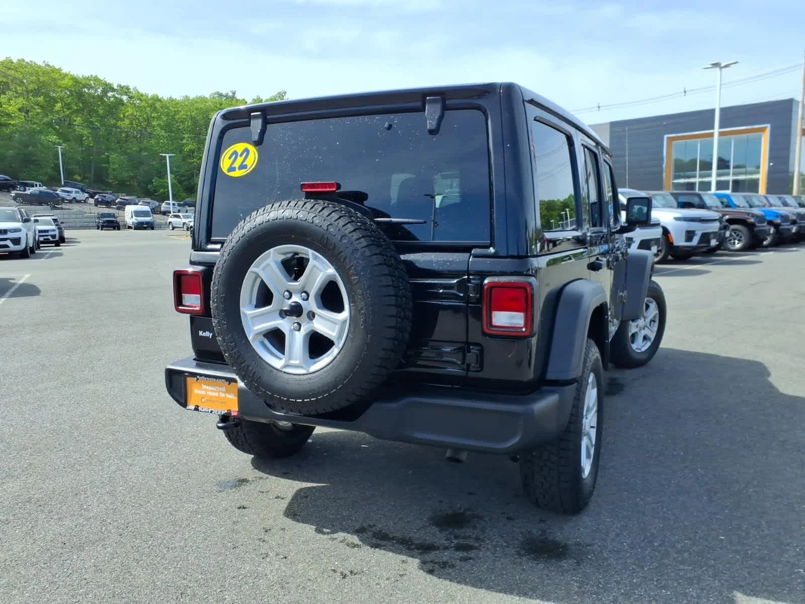 Used 2022 Black Clearcoat Jeep Unlimited Sport S image 8