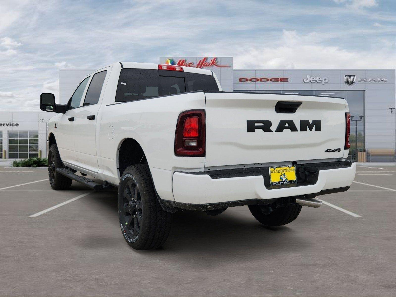 New 2026 Bright White Clear-Coat Exterior Paint RAM Black Express image 3