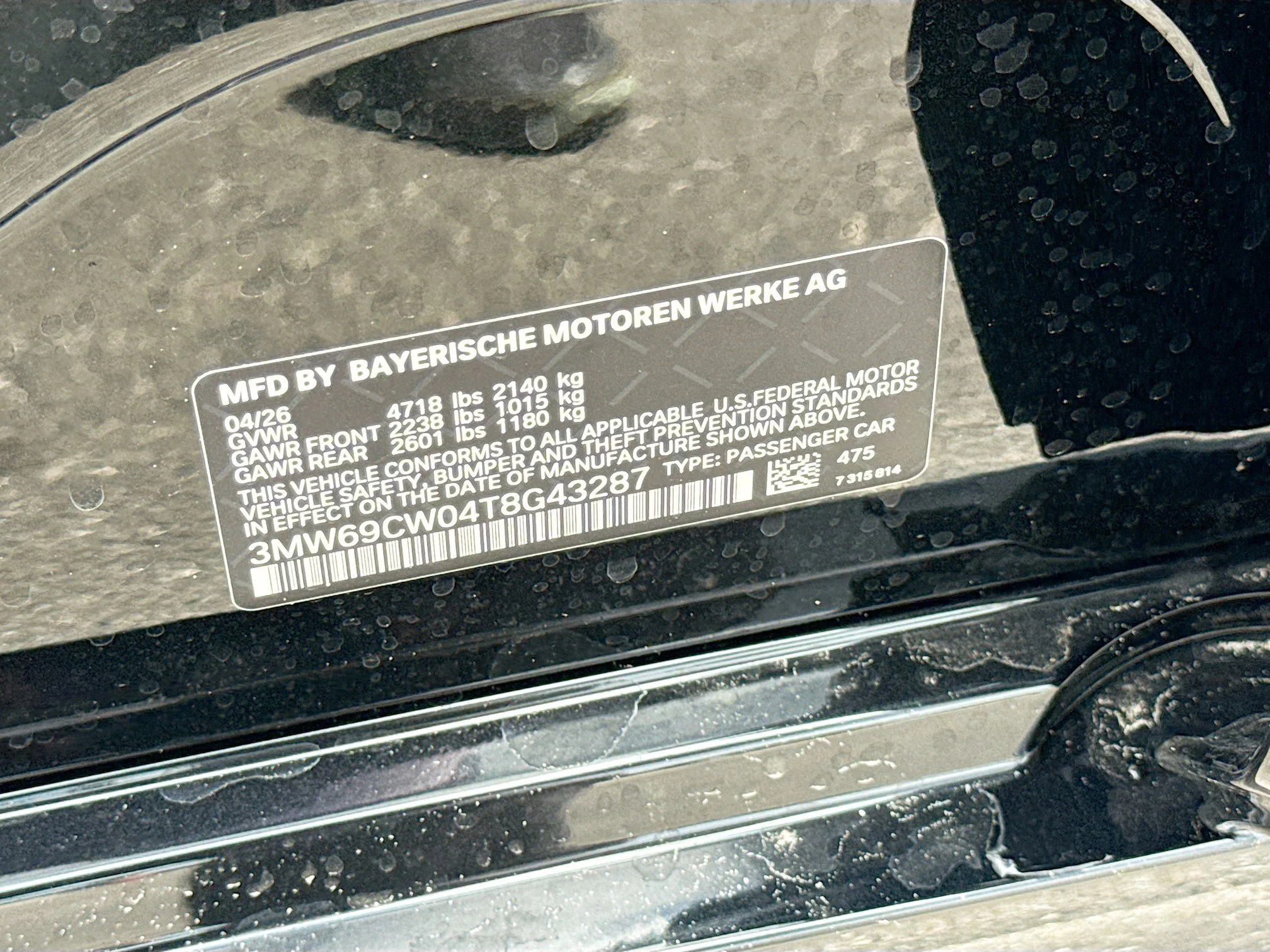 New 2026 Black Sapphire Metallic BMW 330i NA image 43