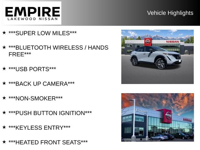 Used 2024 Nissan ARIYA Engage with VIN JN1CF0BB6RM734466 for sale in Lakewood, CO