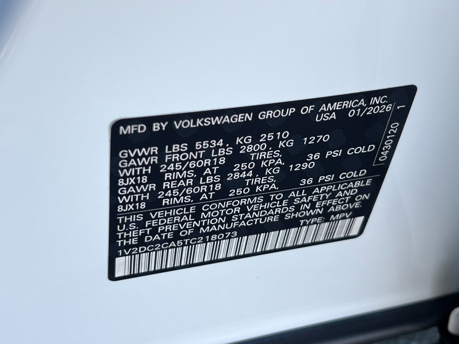 New 2026 Opal White Pearl Volkswagen 2.0T SE image 26