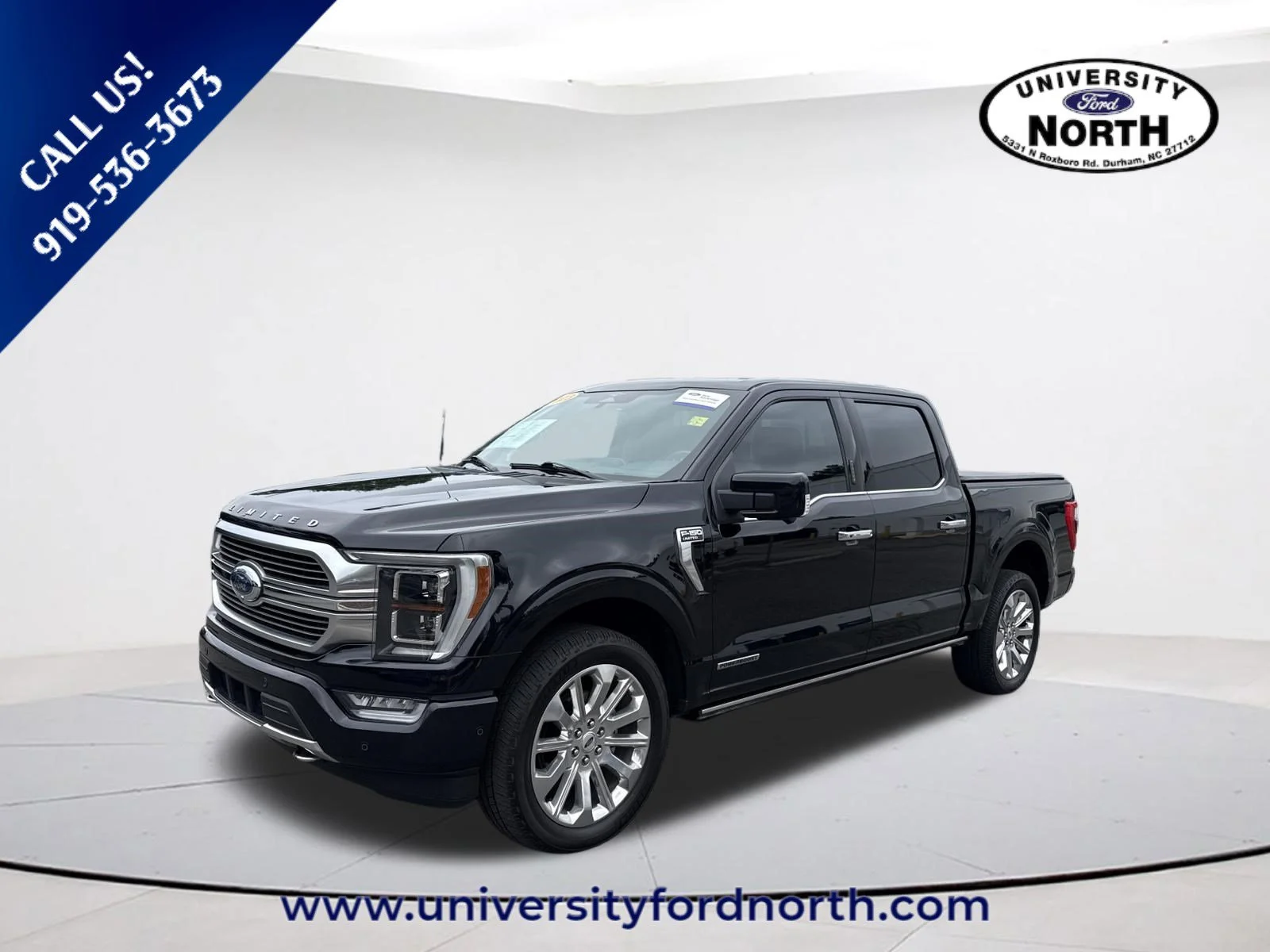 Used 2023 Agate Black Metallic Ford Limited image 3