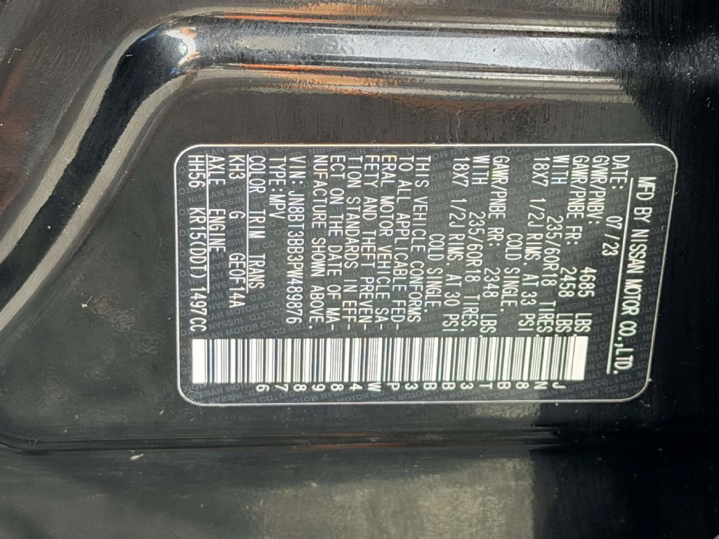 Used 2023 Black Nissan SV image 25